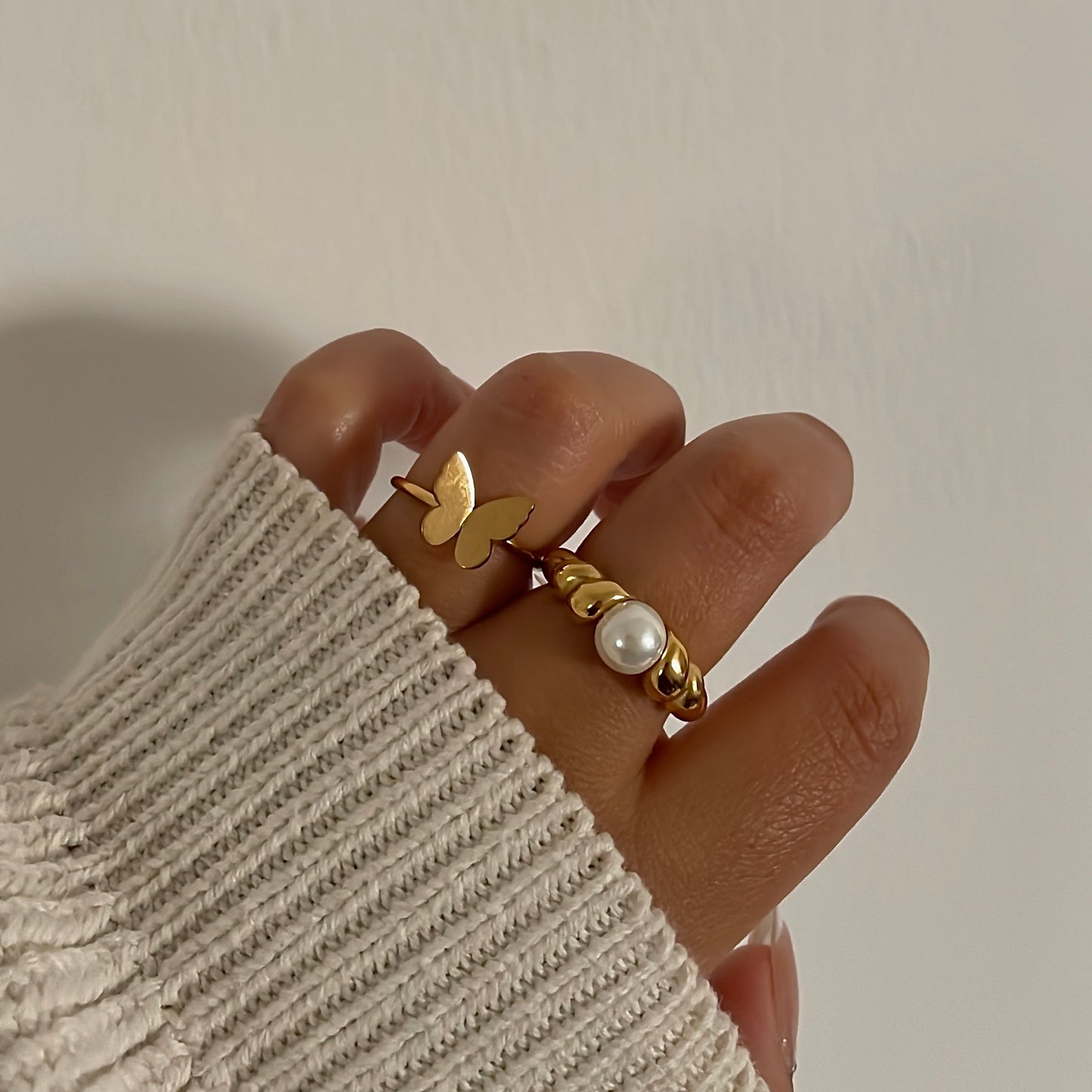 Anillo Golden Butterfly