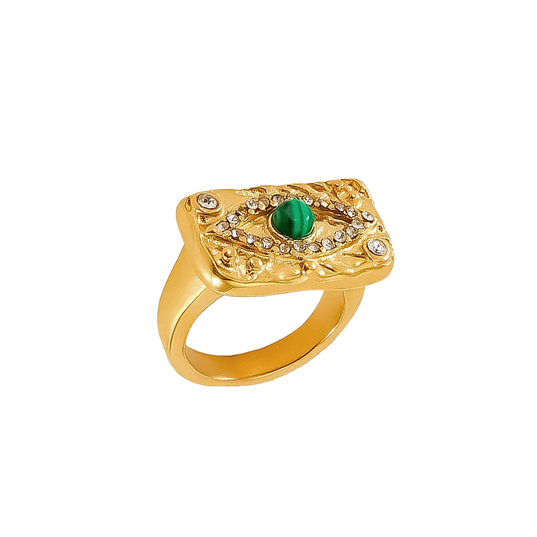 Anillo ojo verde
