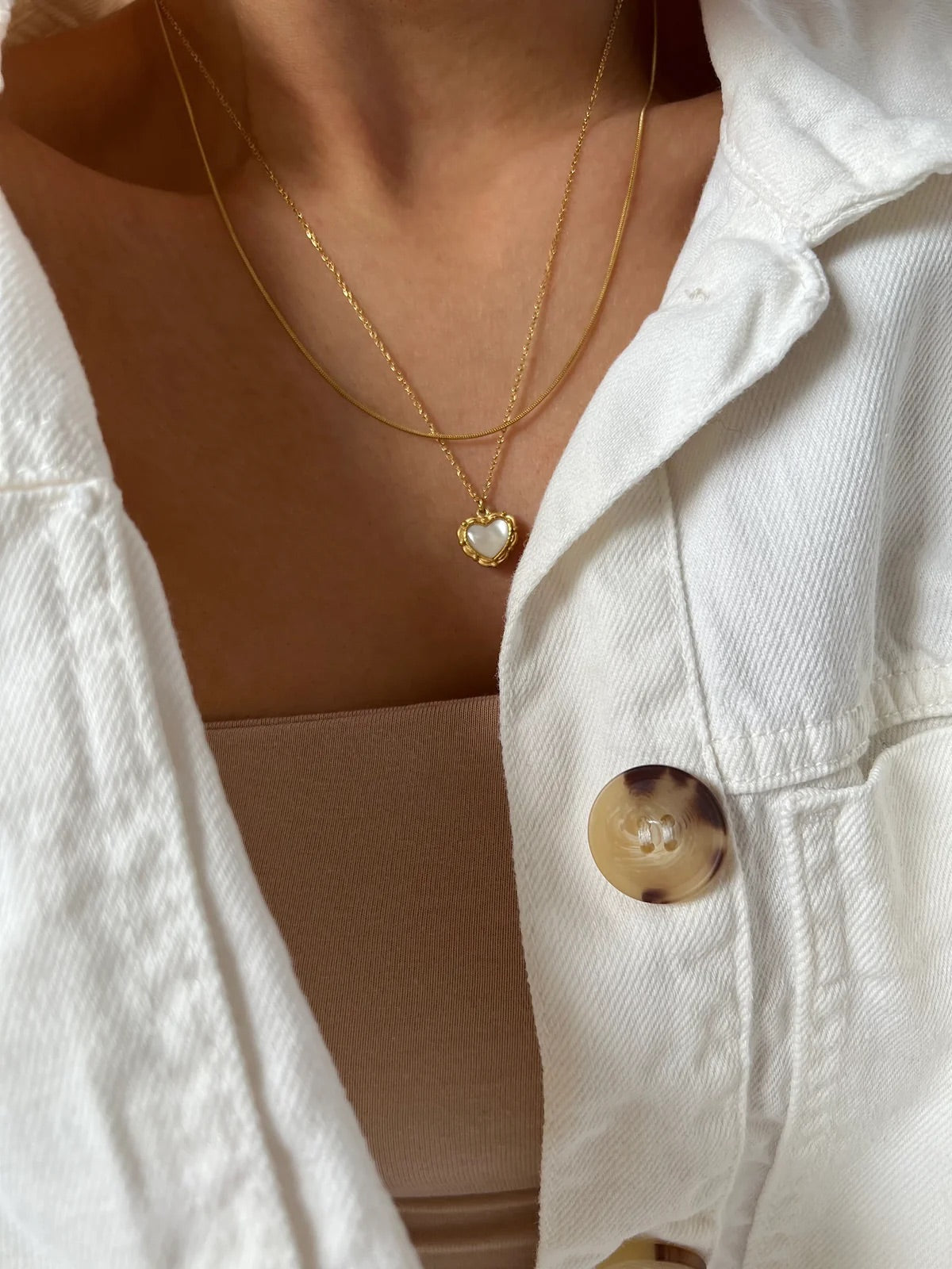 Collar Hearted Pearl