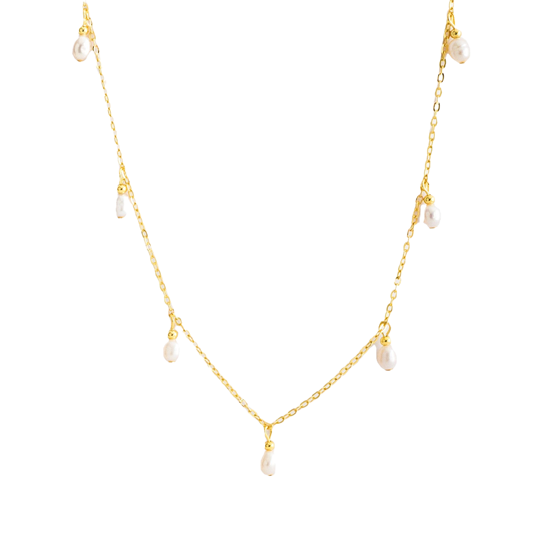 Collar Perlas colgantes