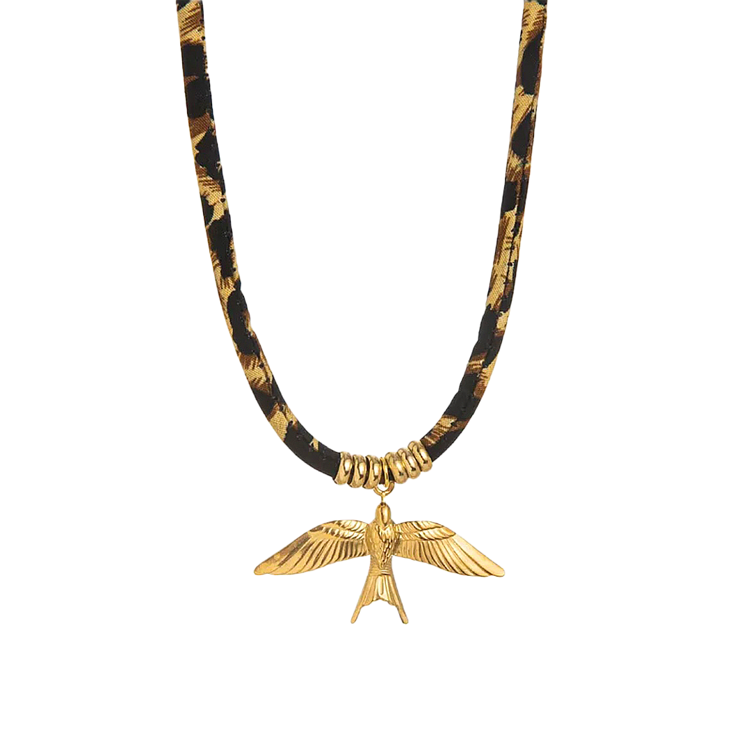 Collar printed Bird