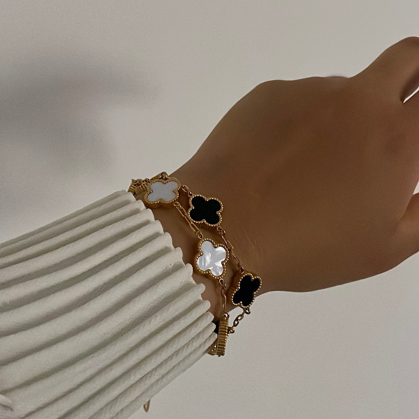 Pulsera Lotus blanca