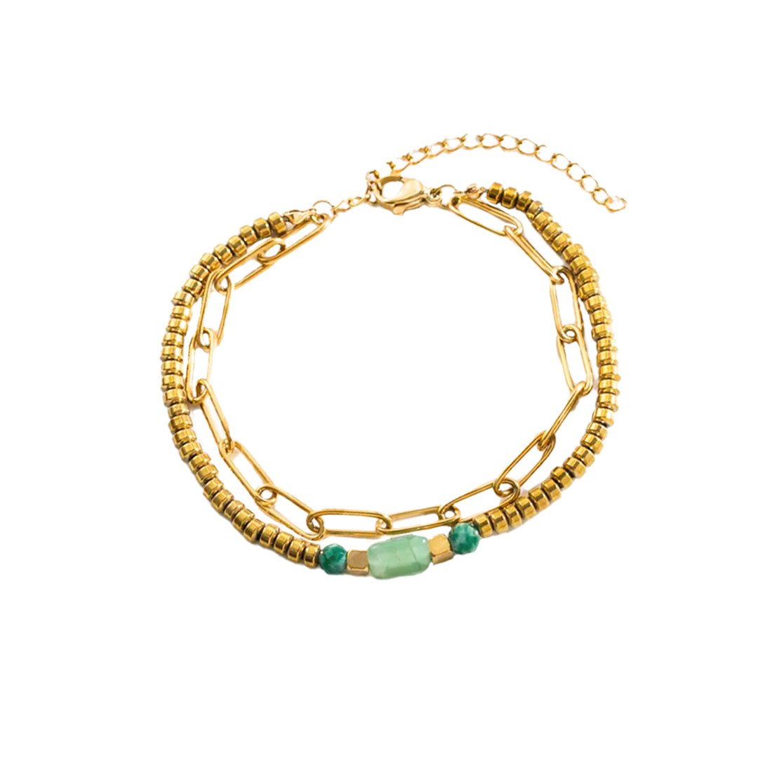 Pulsera Boho verde