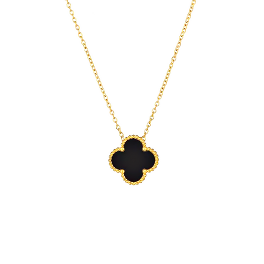 Collar single Lotus negro