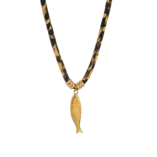 Collar printed Fish