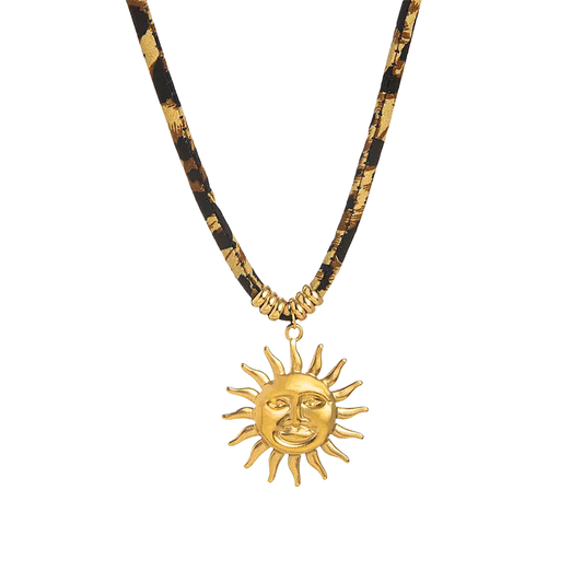 Collar printed Sun