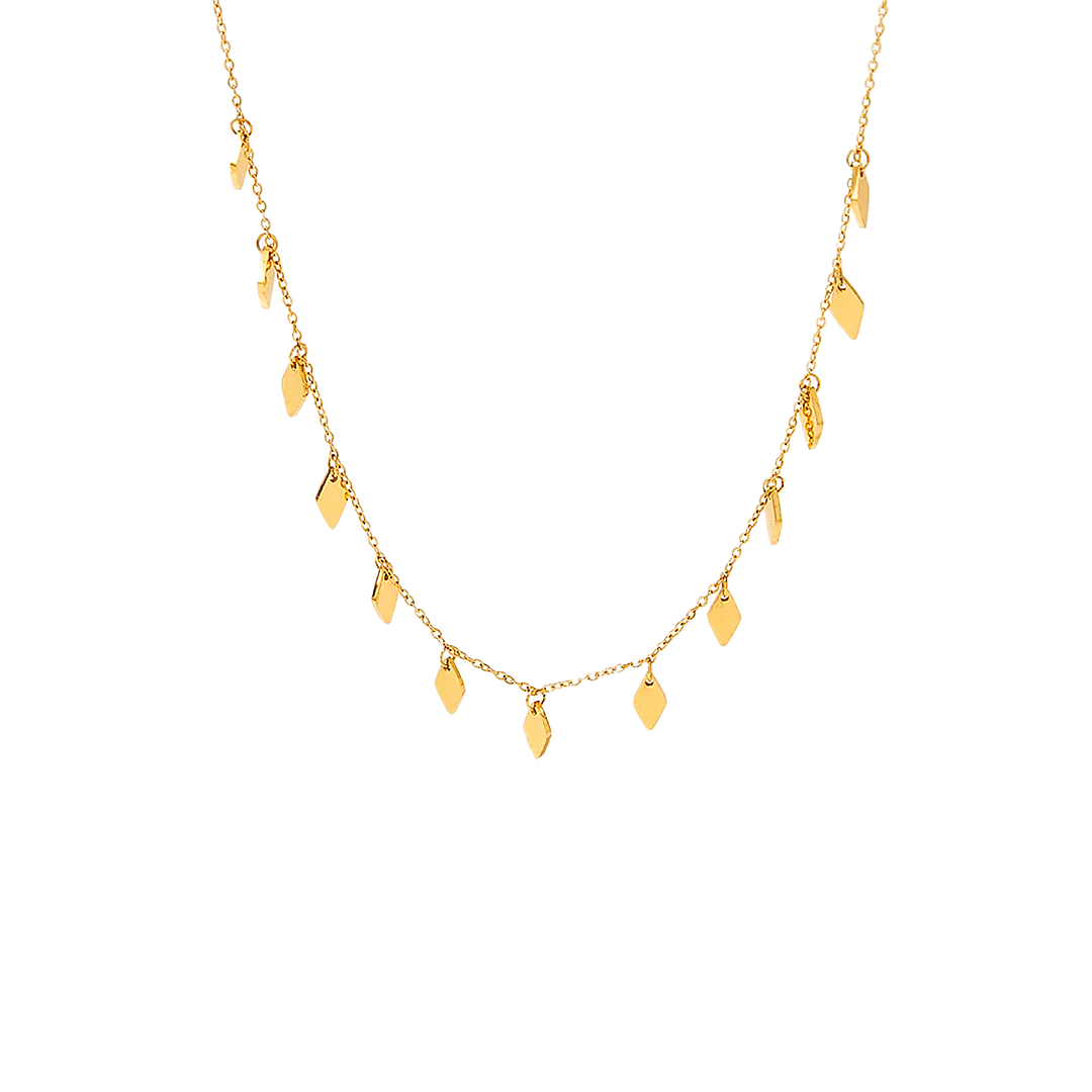 Collar rombos colgantes