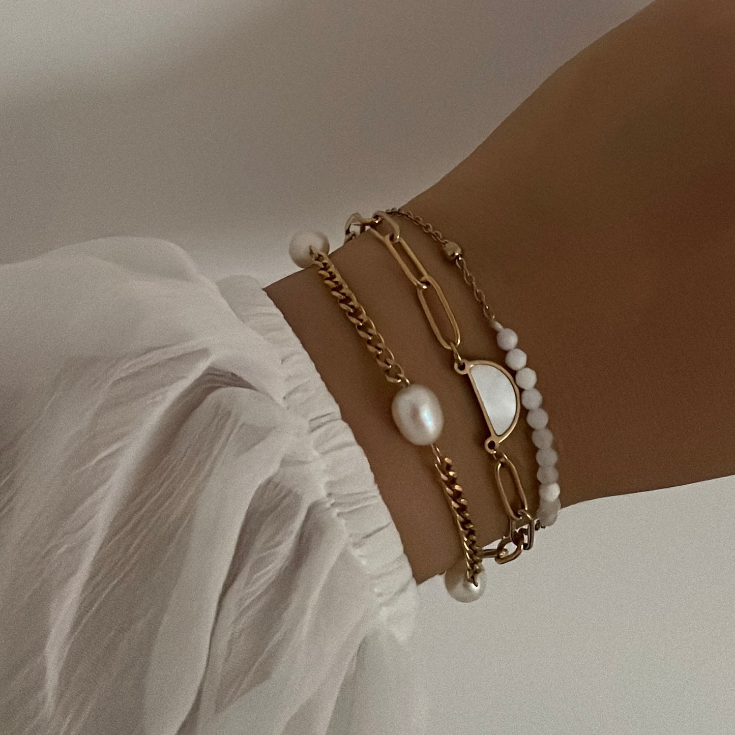 Pulsera Boho blanca