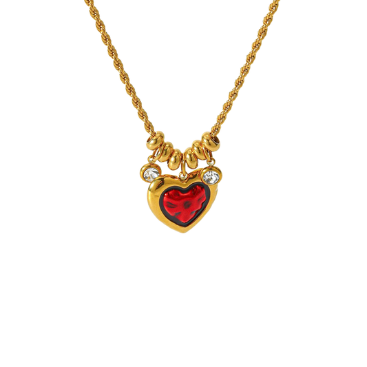 Collar Burning Heart