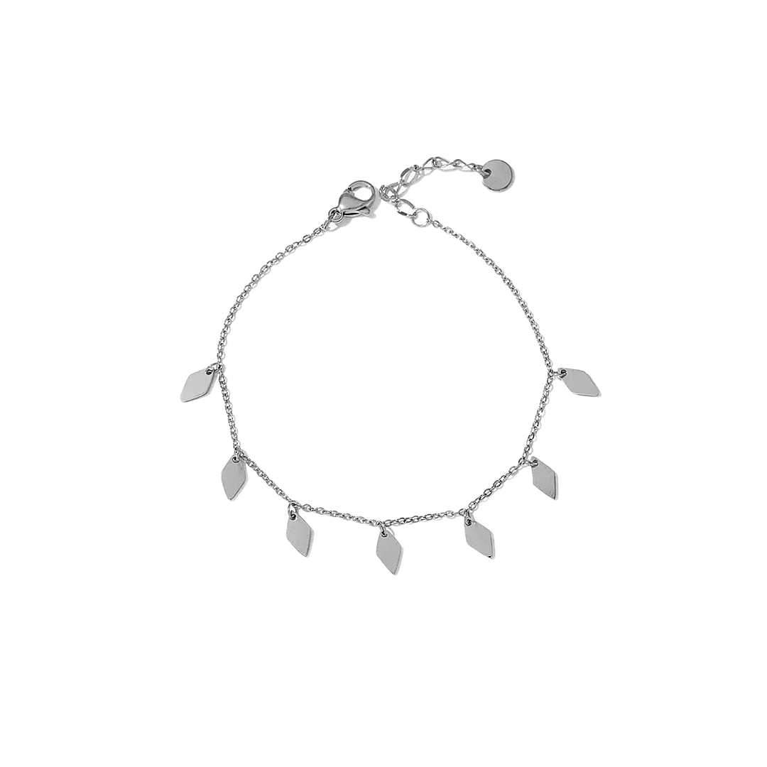 Pulsera rombos colgantes